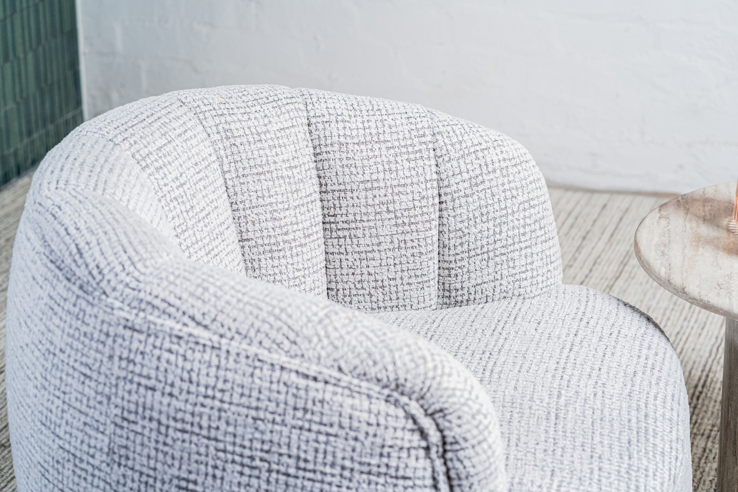 Slate Swivel Occasional Chair Grey