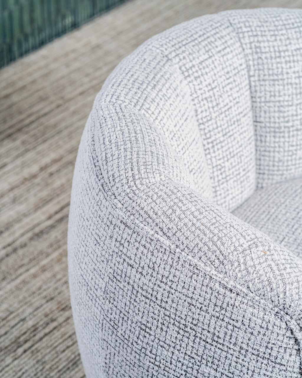 Slate Swivel Occasional Chair Grey