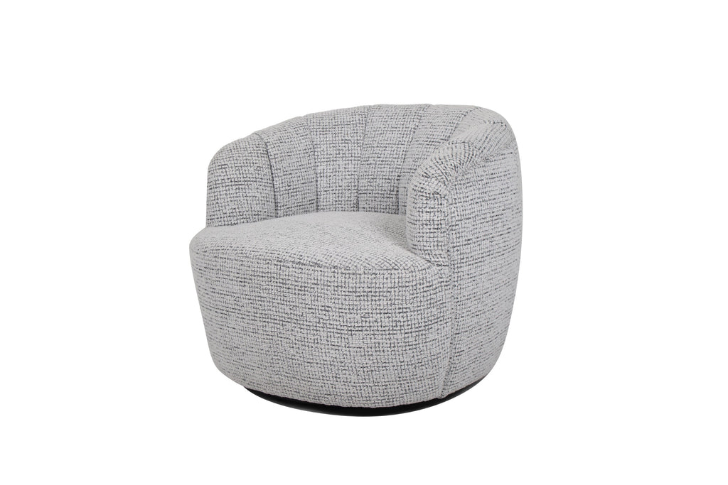 Slate Swivel Occasional Chair Grey