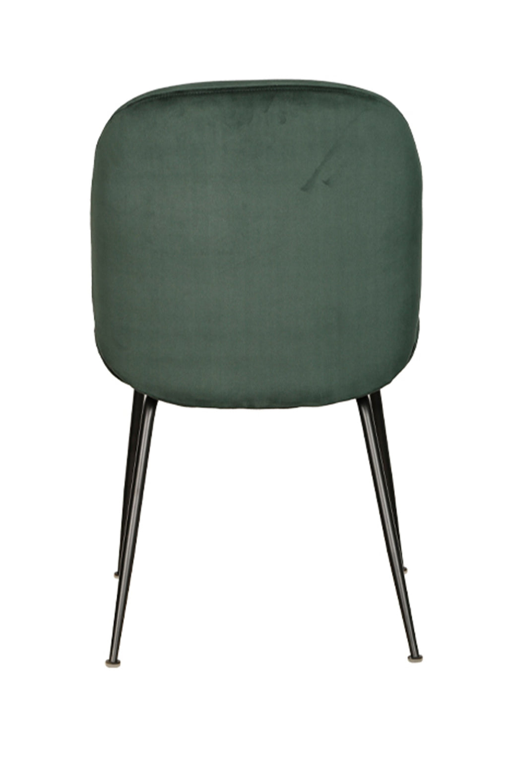 Velour Dining Chair Emerald Black Frame (Set of 2)