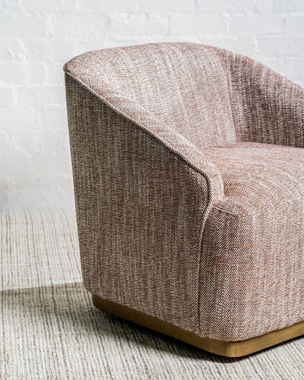 Ember Swivel Occasional Chair Chestnut