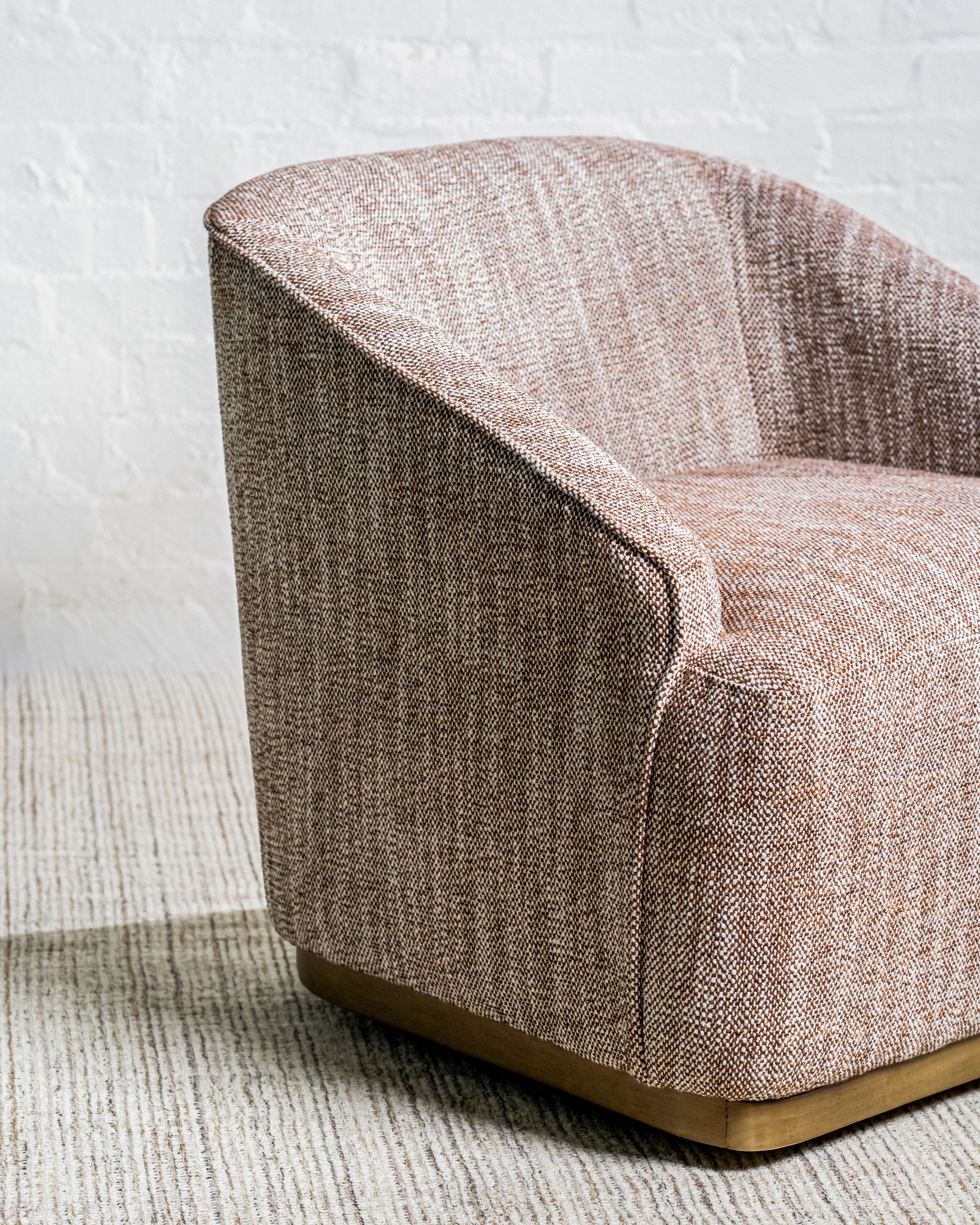 Ember Swivel Occasional Chair Chestnut