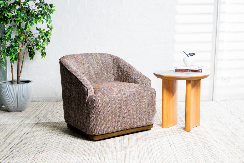 Natura Side Table Natural With Ceramic