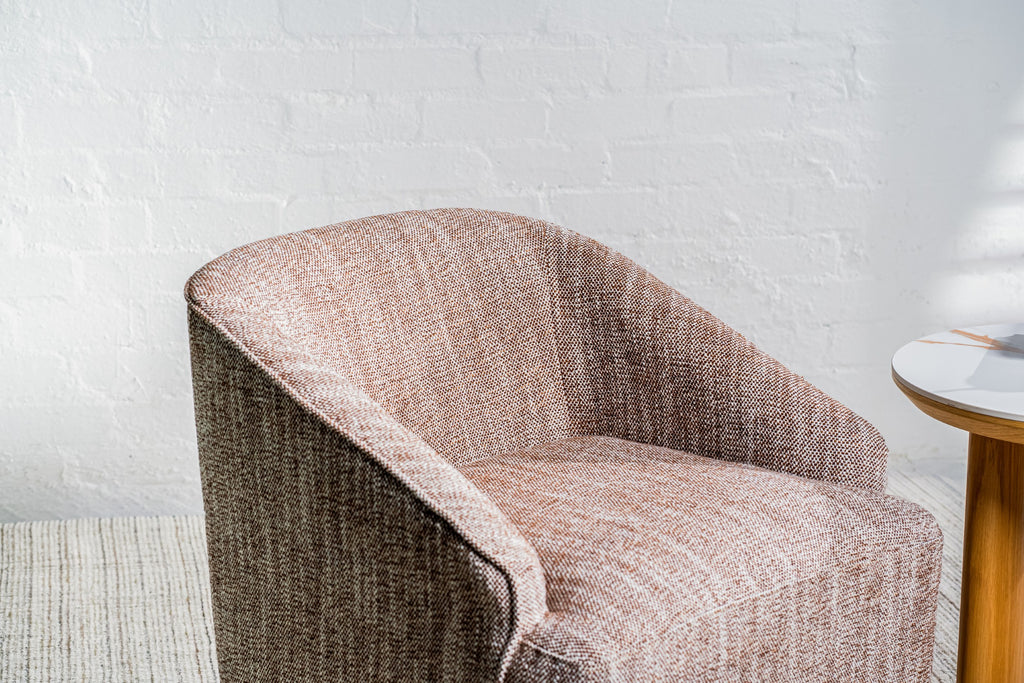 Ember Swivel Occasional Chair Chestnut
