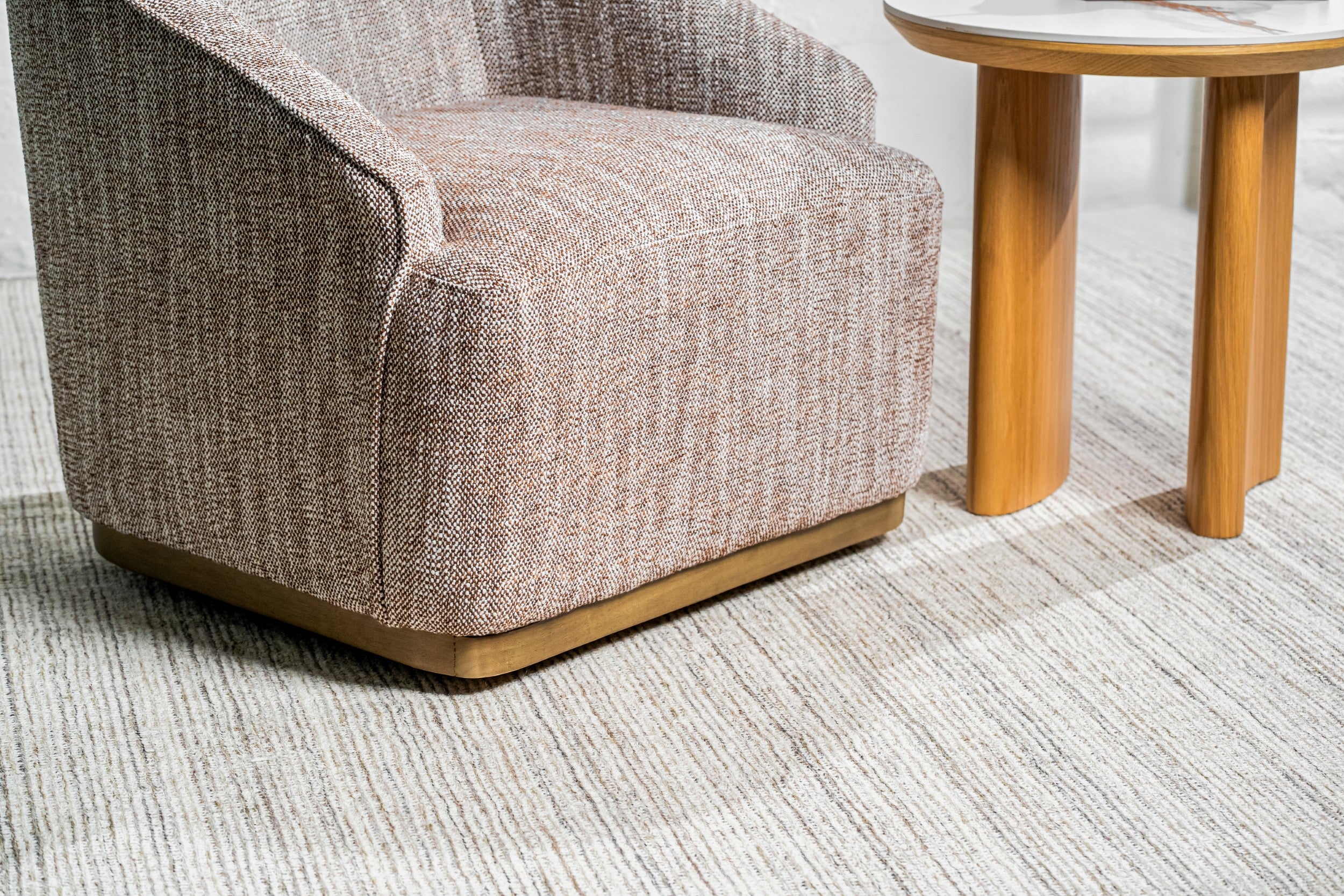 Ember Swivel Occasional Chair Chestnut