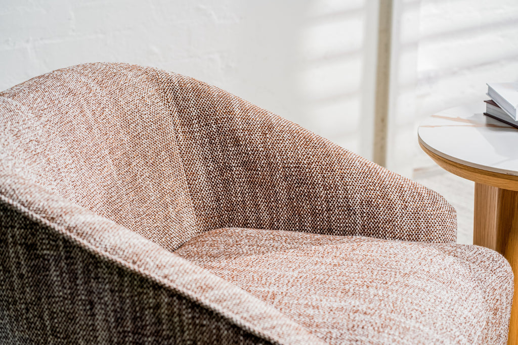 Ember Swivel Occasional Chair Chestnut