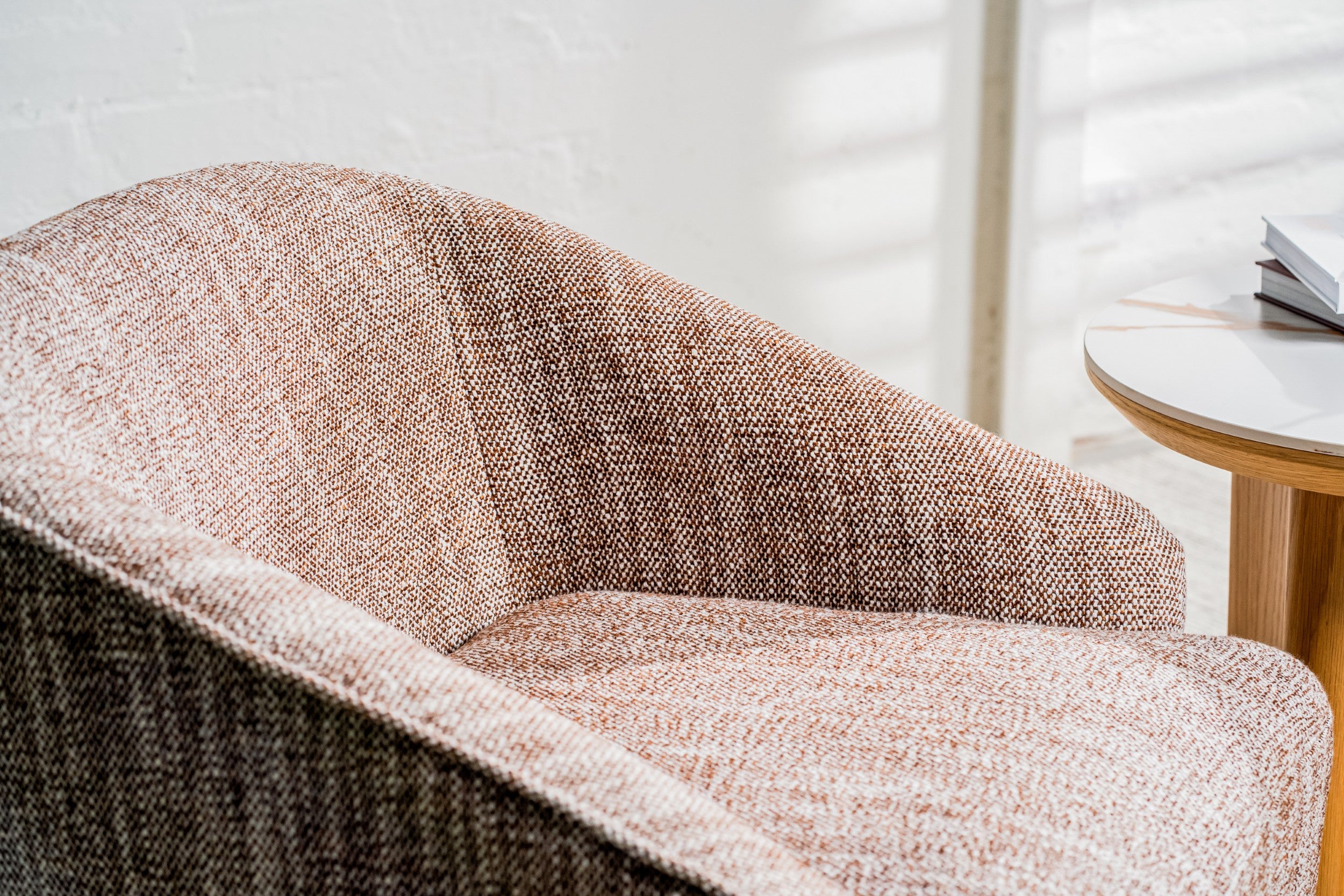Ember Swivel Occasional Chair Chestnut