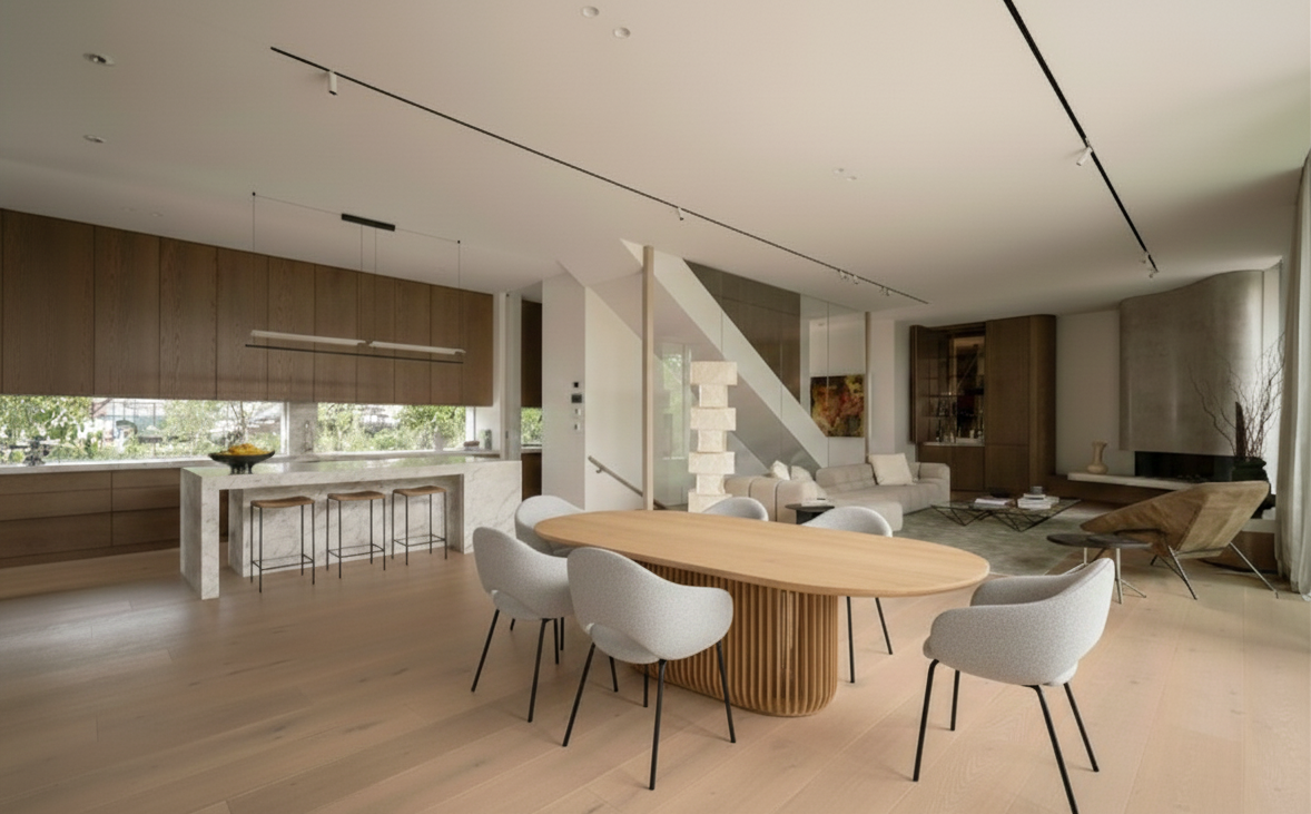 2.8m Oval Siena Dining Table - Natural