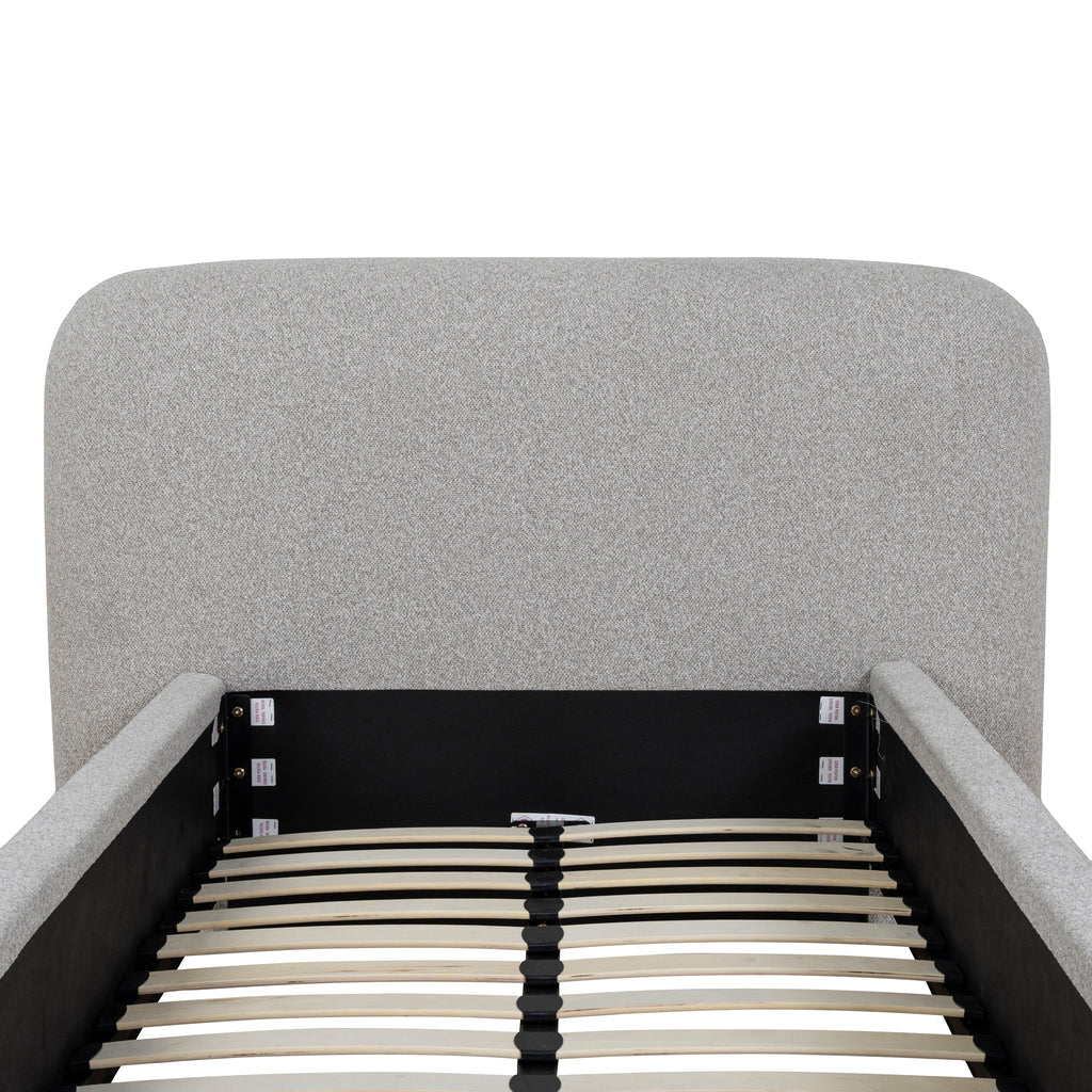 Single Lazio Bed Frame - Clay Grey