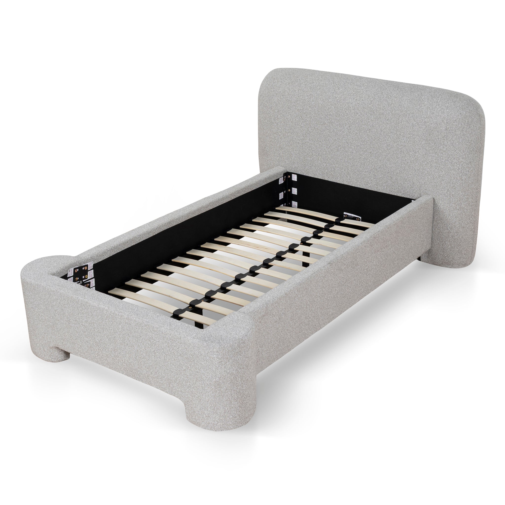 Single Lazio Bed Frame - Clay Grey