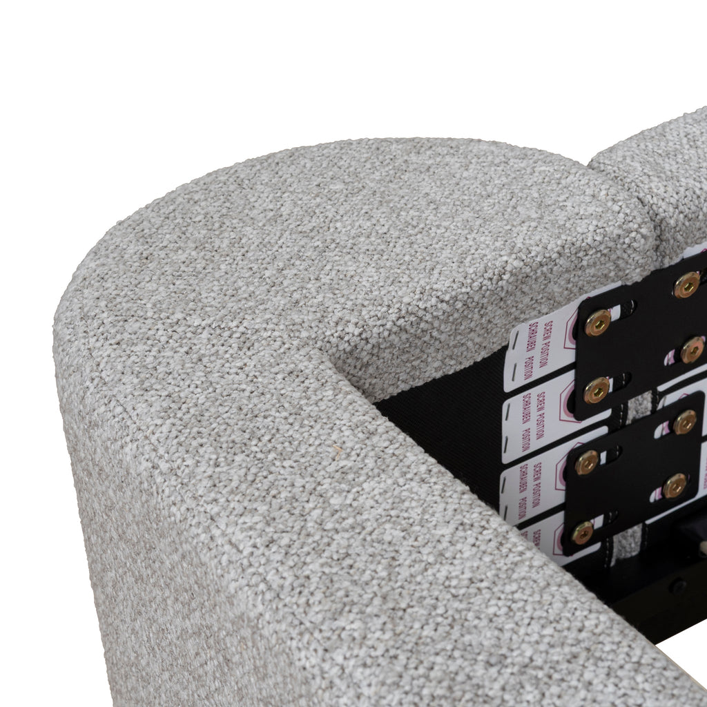 King Lazio Bed Frame - Clay Grey