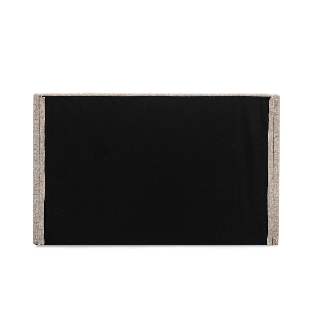 King Wide Base Lazio Bed Frame - Pale Beige