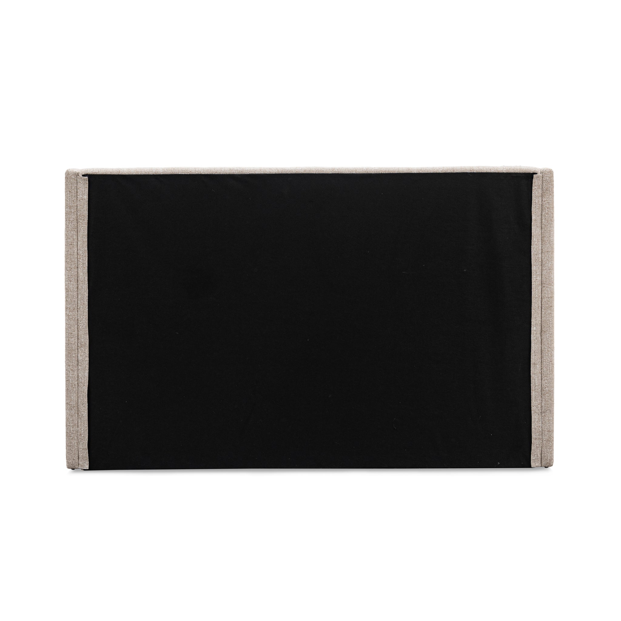 Queen Wide Base Lazio Bed Frame - Pale Beige