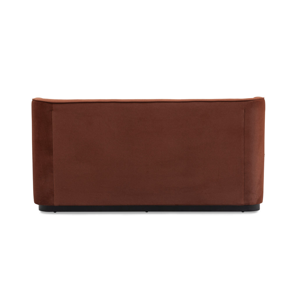 King Lazio Bed Frame - Burnt Maroon