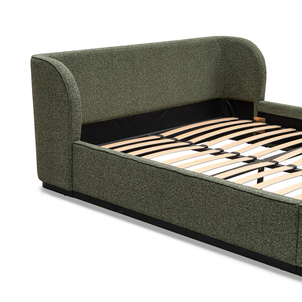 King Lazio Bed Frame - Hunter Green
