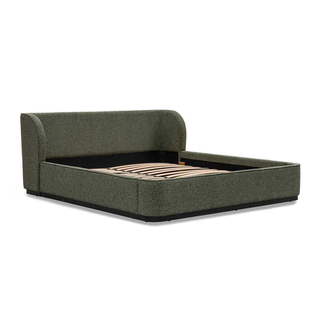 King Lazio Bed Frame - Hunter Green