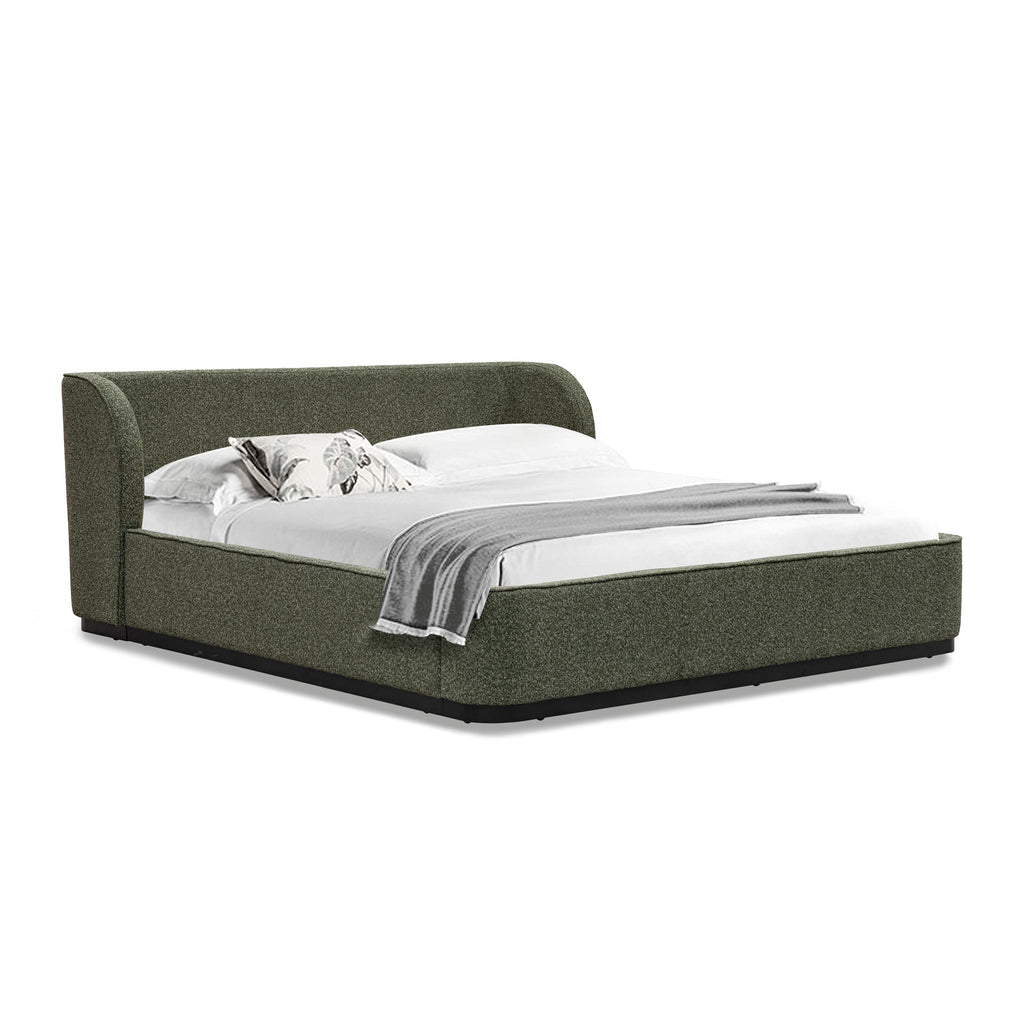 King Lazio Bed Frame - Hunter Green