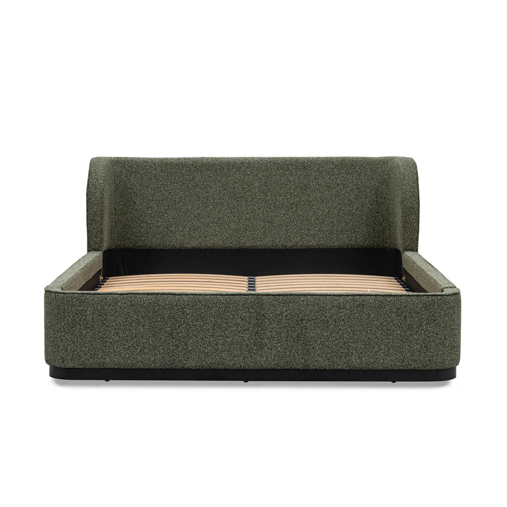 King Lazio Bed Frame - Hunter Green