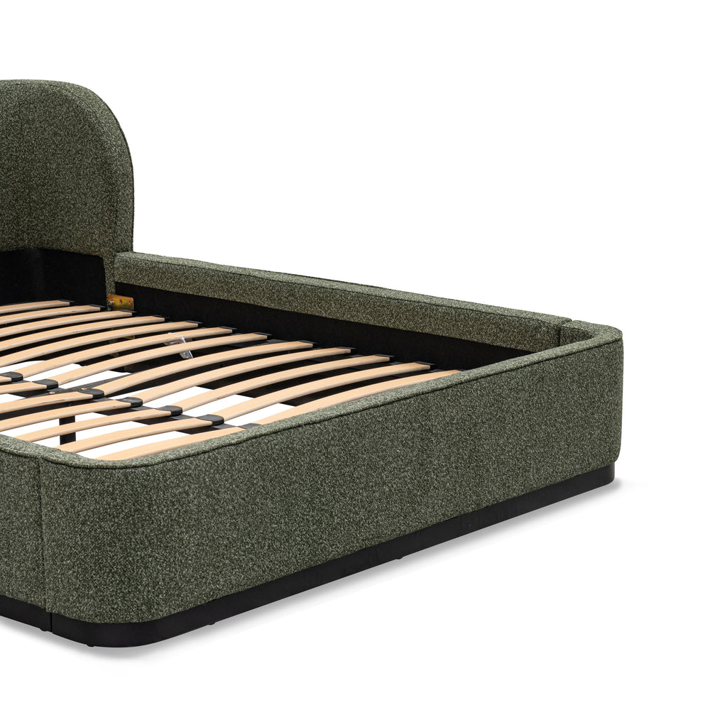 King Lazio Bed Frame - Hunter Green