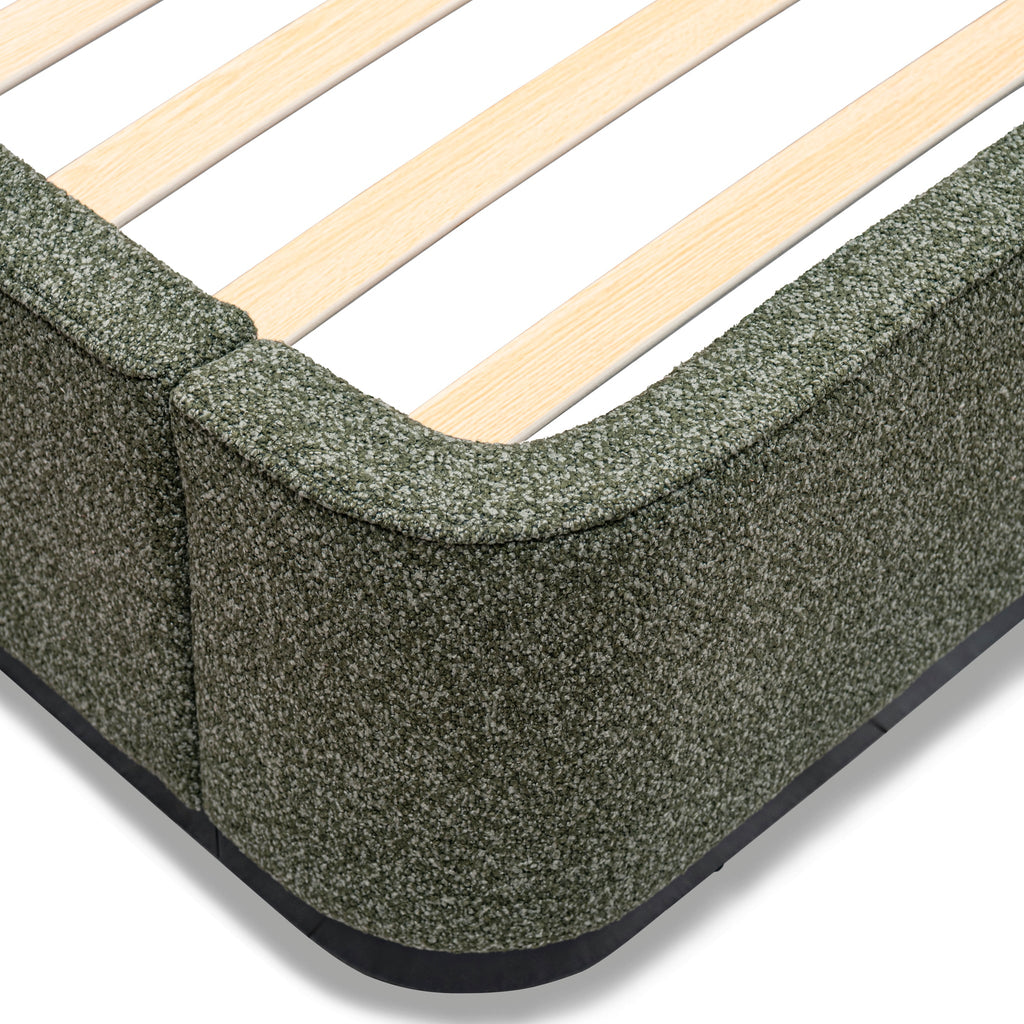 King Lazio Bed Frame - Hunter Green