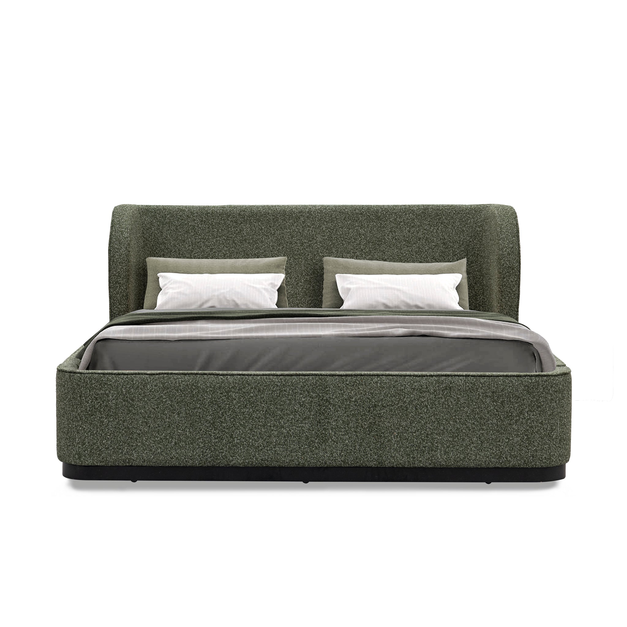 Queen Lazio Bed Frame - Hunter Green