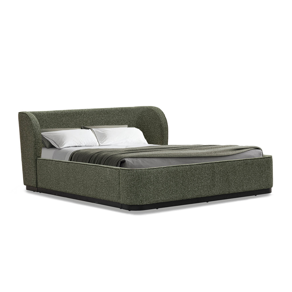 Queen Lazio Bed Frame - Hunter Green