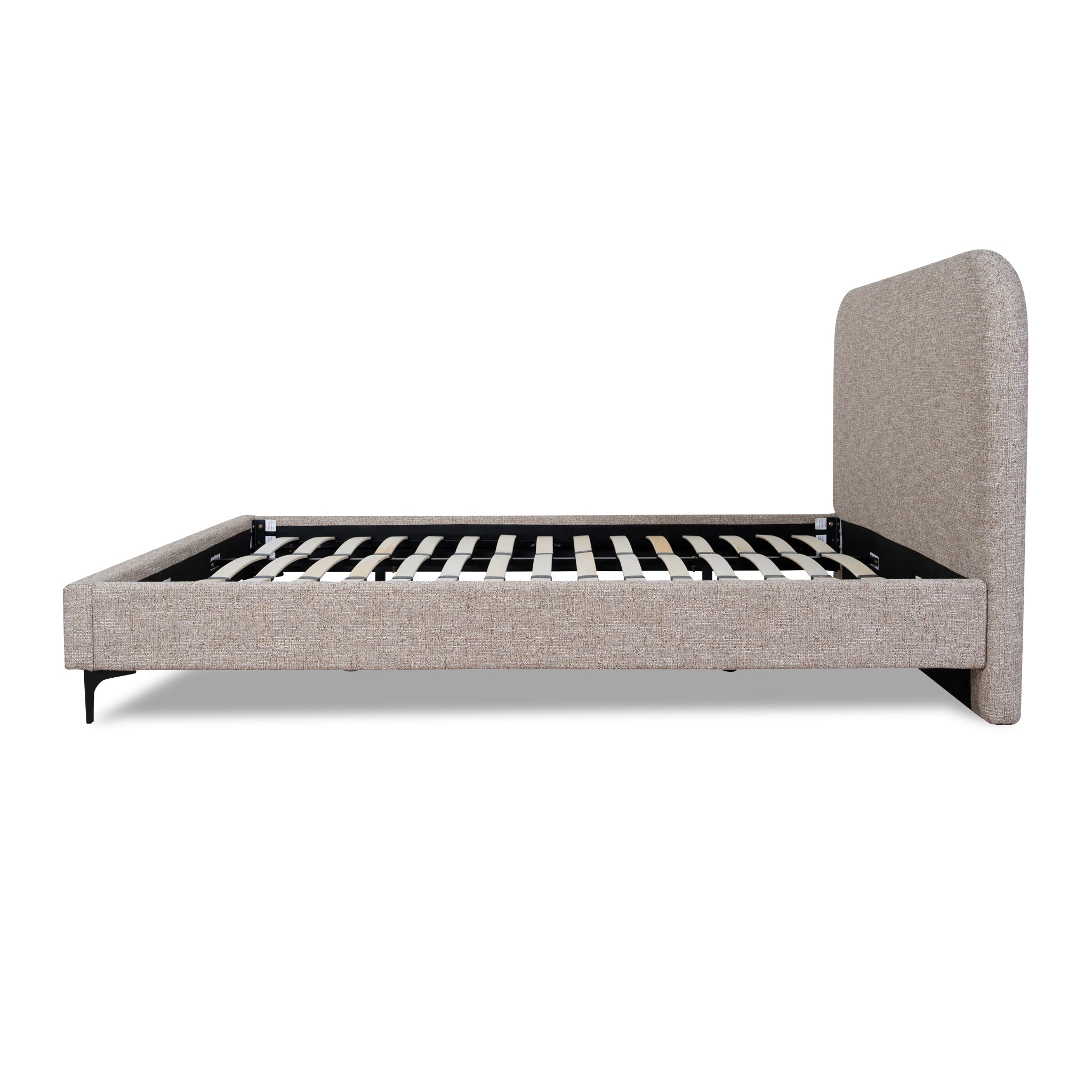 King Lazio Bed Frame - Stonish Beige