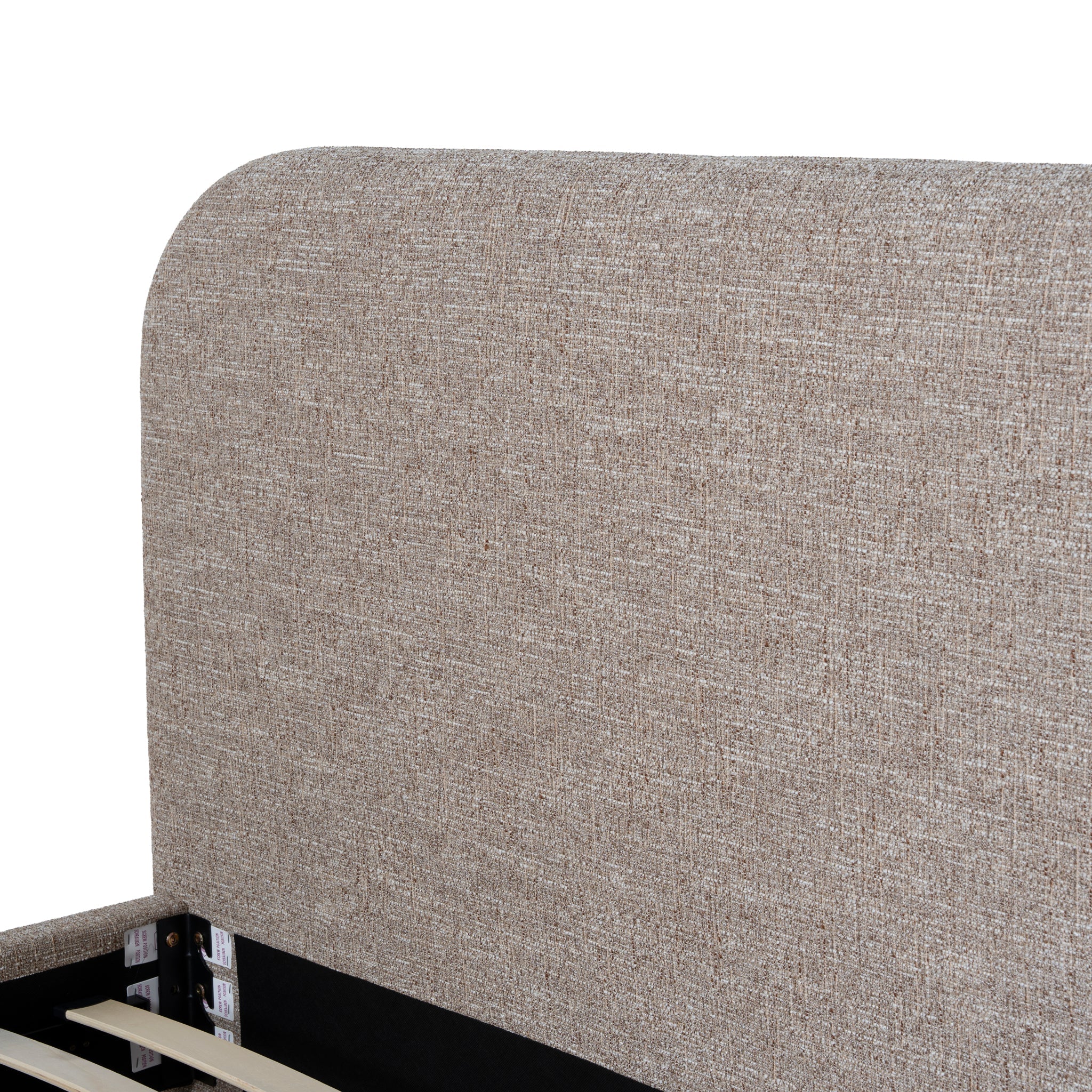 King Lazio Bed Frame - Stonish Beige