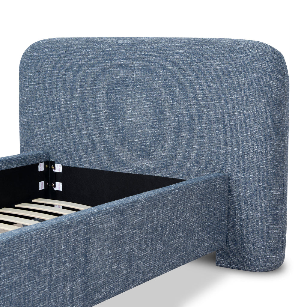 Single Lazio Bed Frame - Prussian Blue