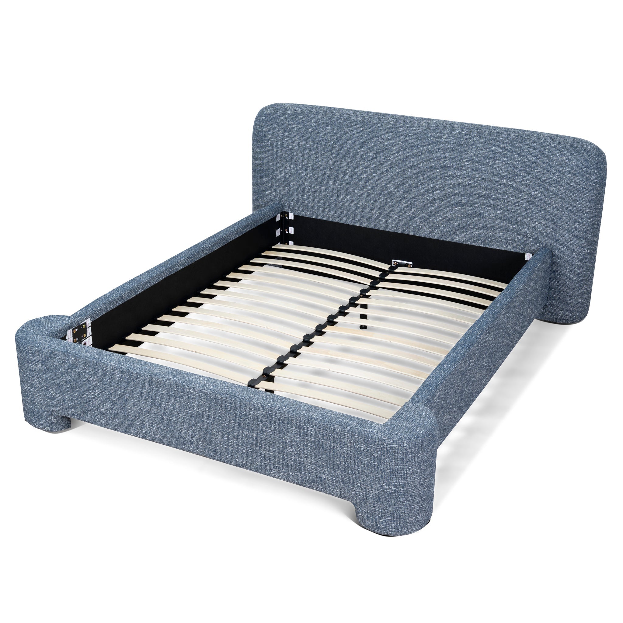 Queen Lazio Bed Frame - Prussian Blue