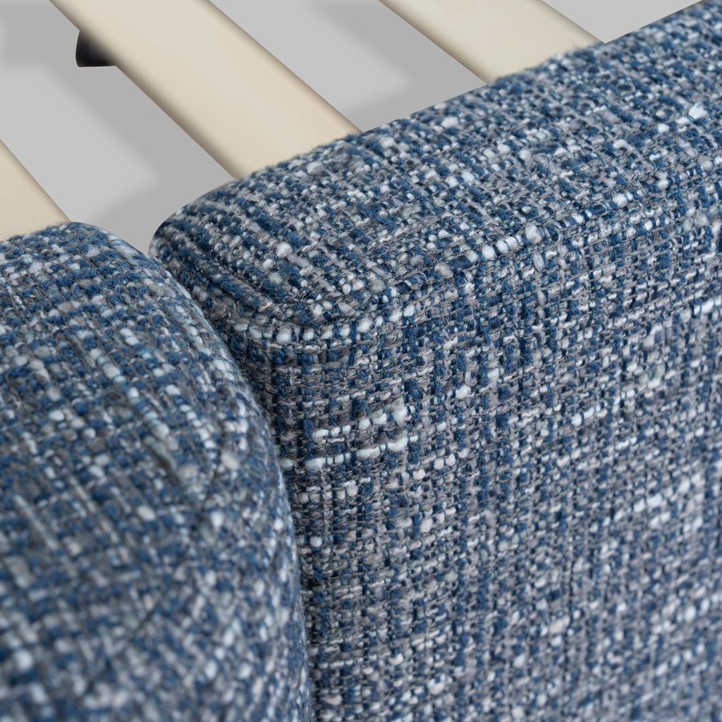 Queen Lazio Bed Frame - Prussian Blue