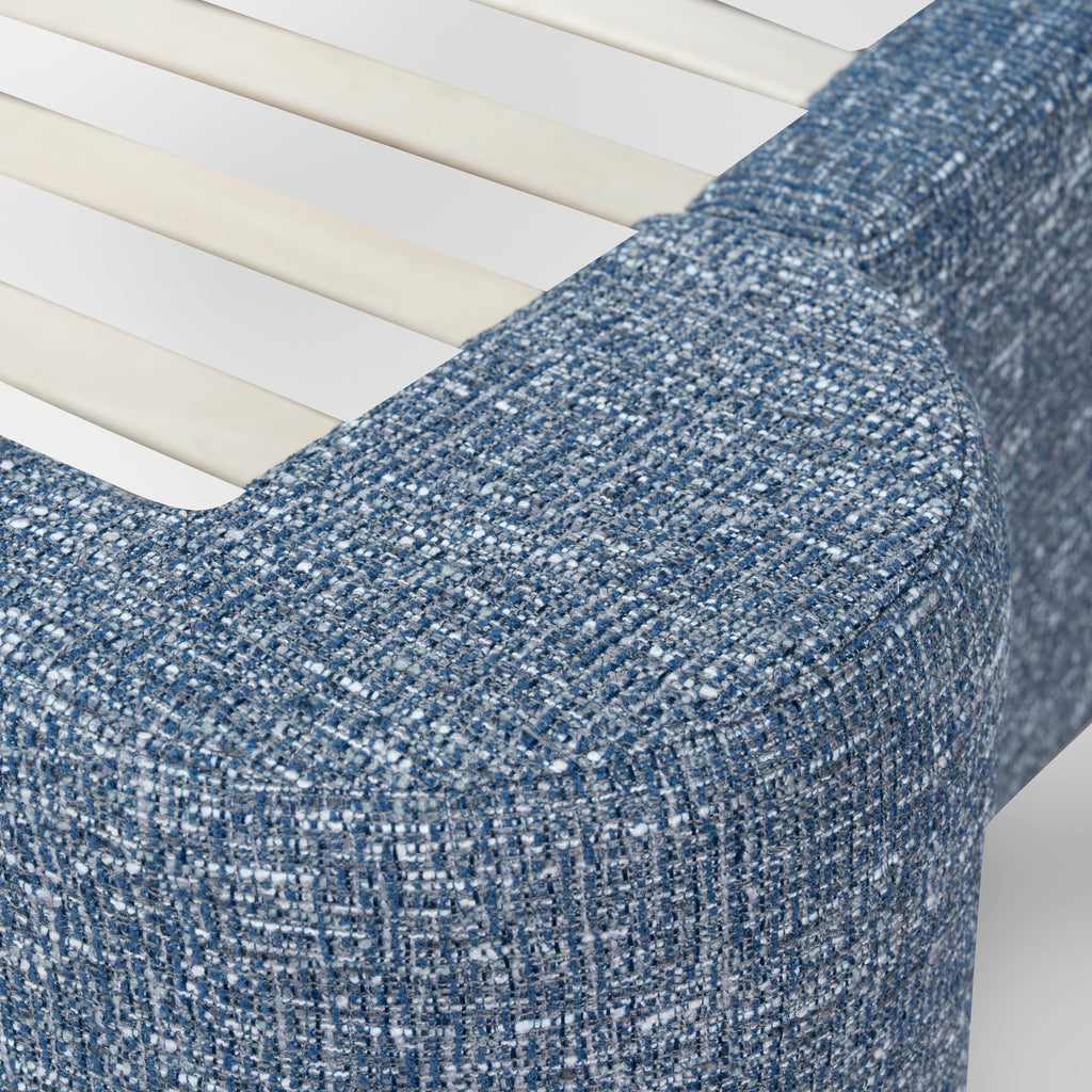 Queen Lazio Bed Frame - Prussian Blue