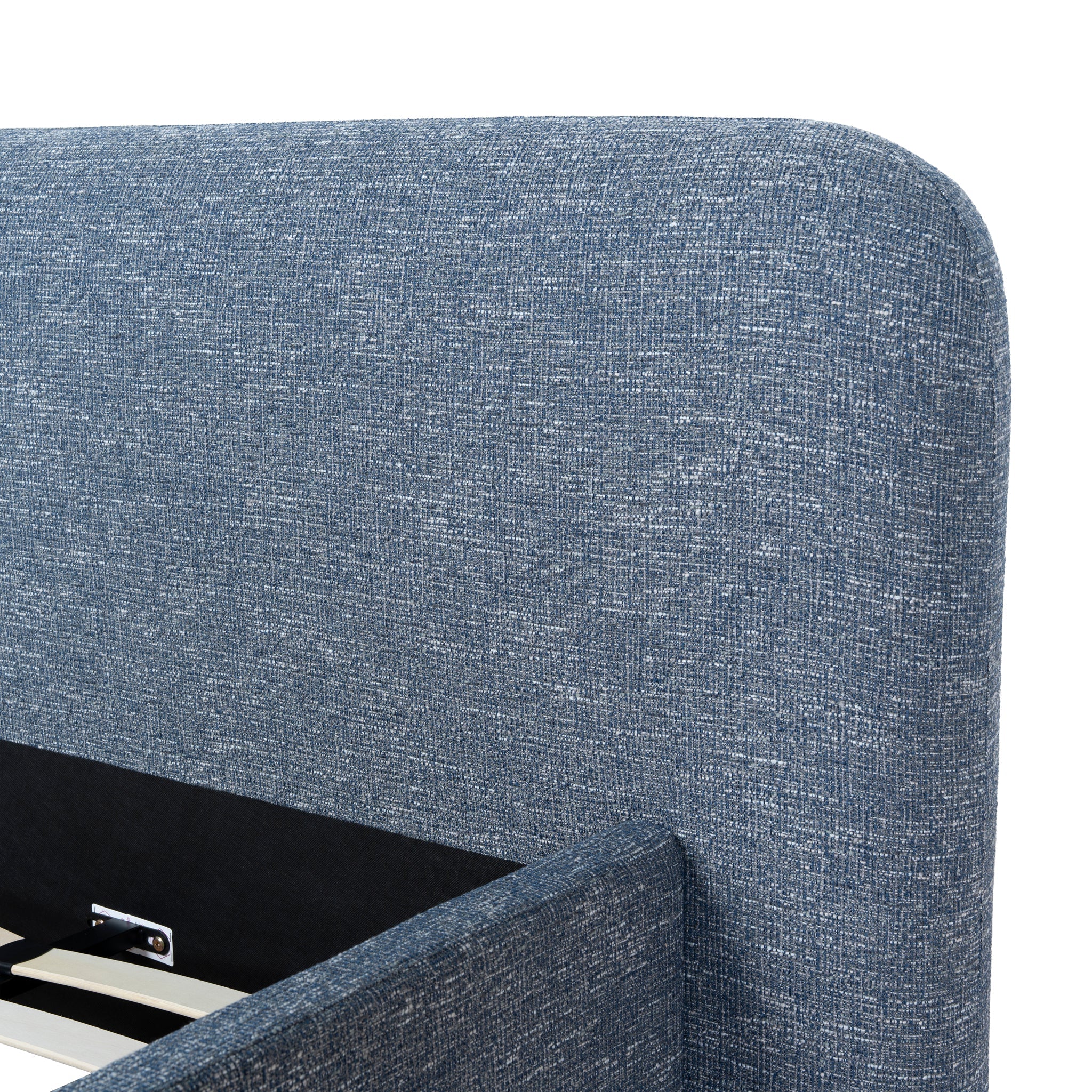 King Lazio Bed Frame - Prussian Blue