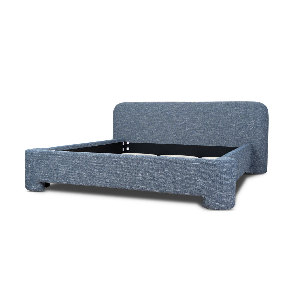 King Lazio Bed Frame - Prussian Blue