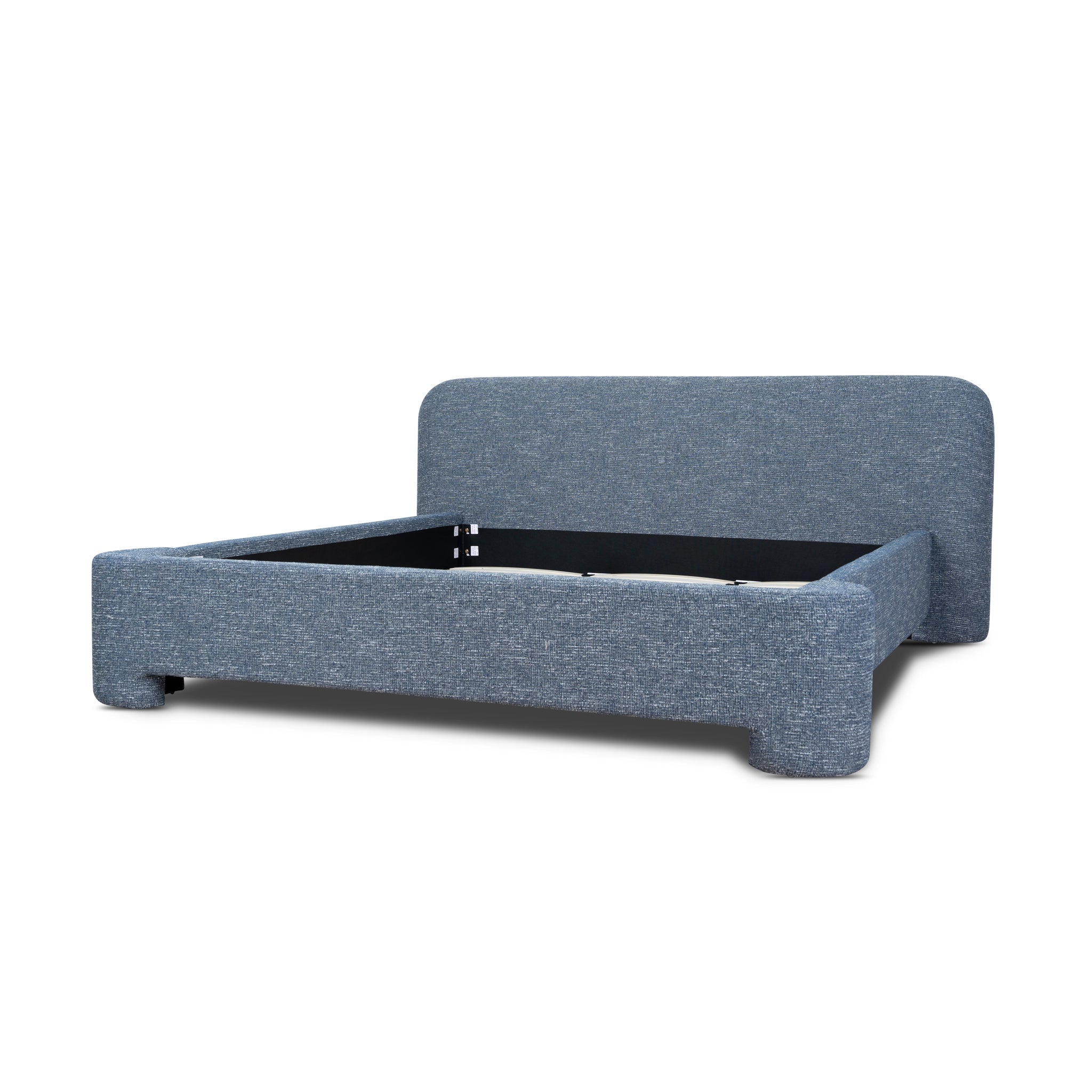 King Lazio Bed Frame - Prussian Blue