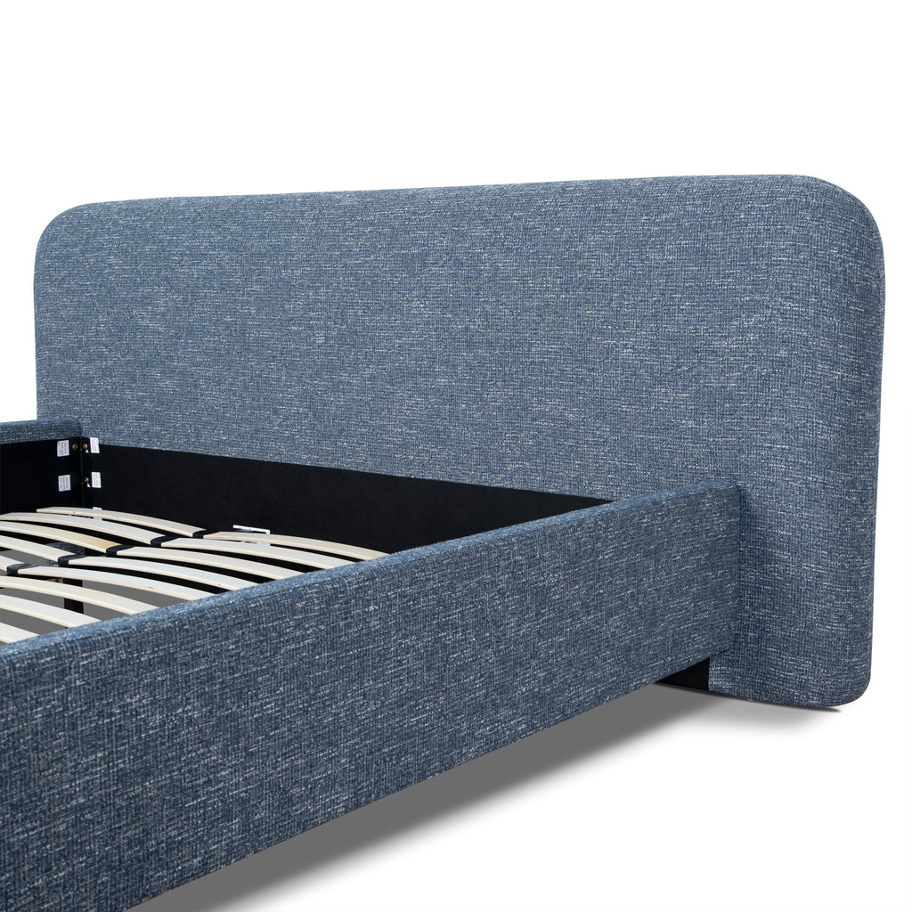 King Lazio Bed Frame - Prussian Blue