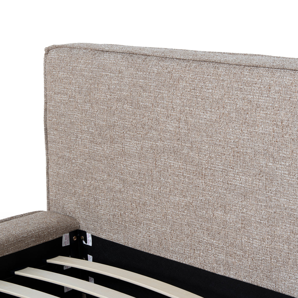 Queen Lazio Bed Frame - Stonish Beige