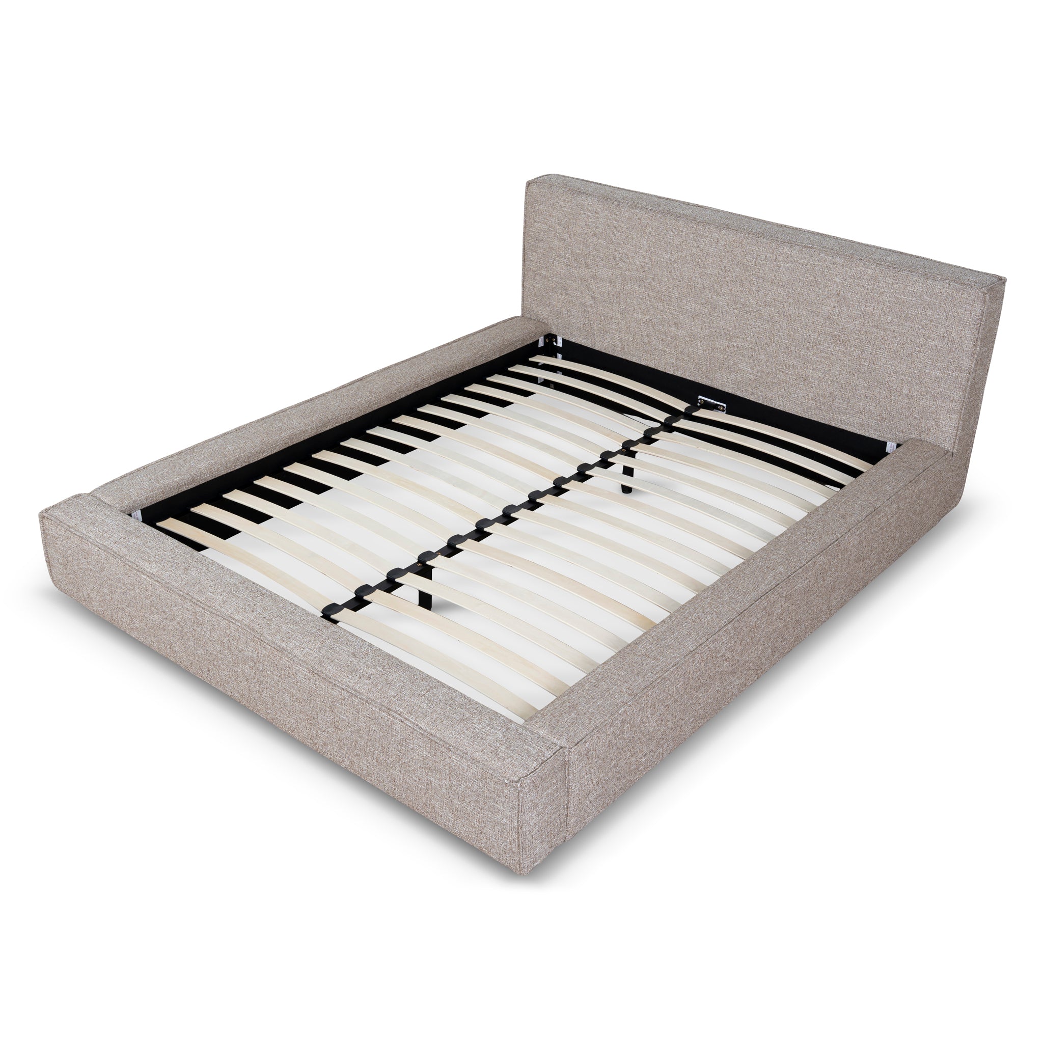 Queen Lazio Bed Frame - Stonish Beige