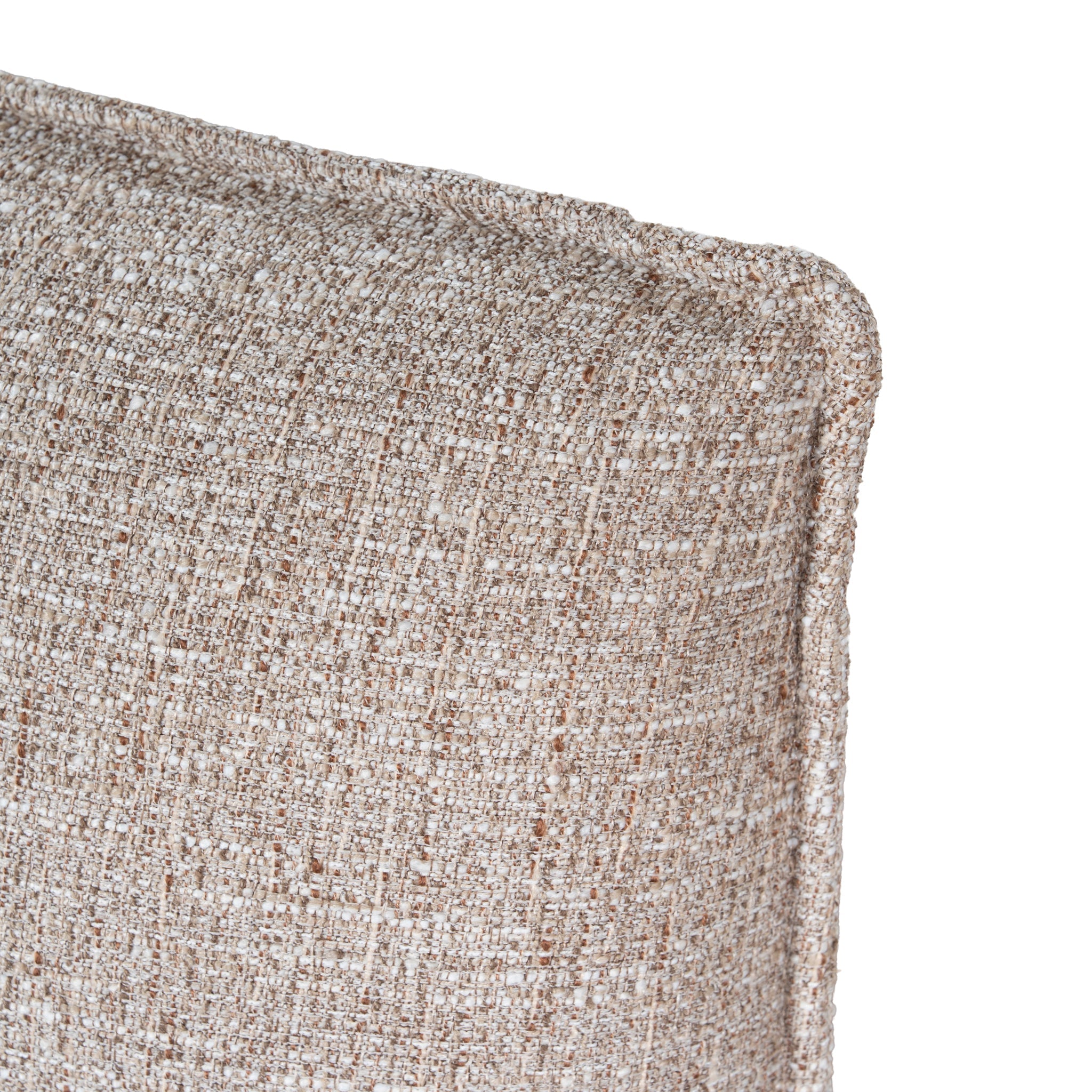 Fabric Queen Lazio Bed Frame - Stonish Beige