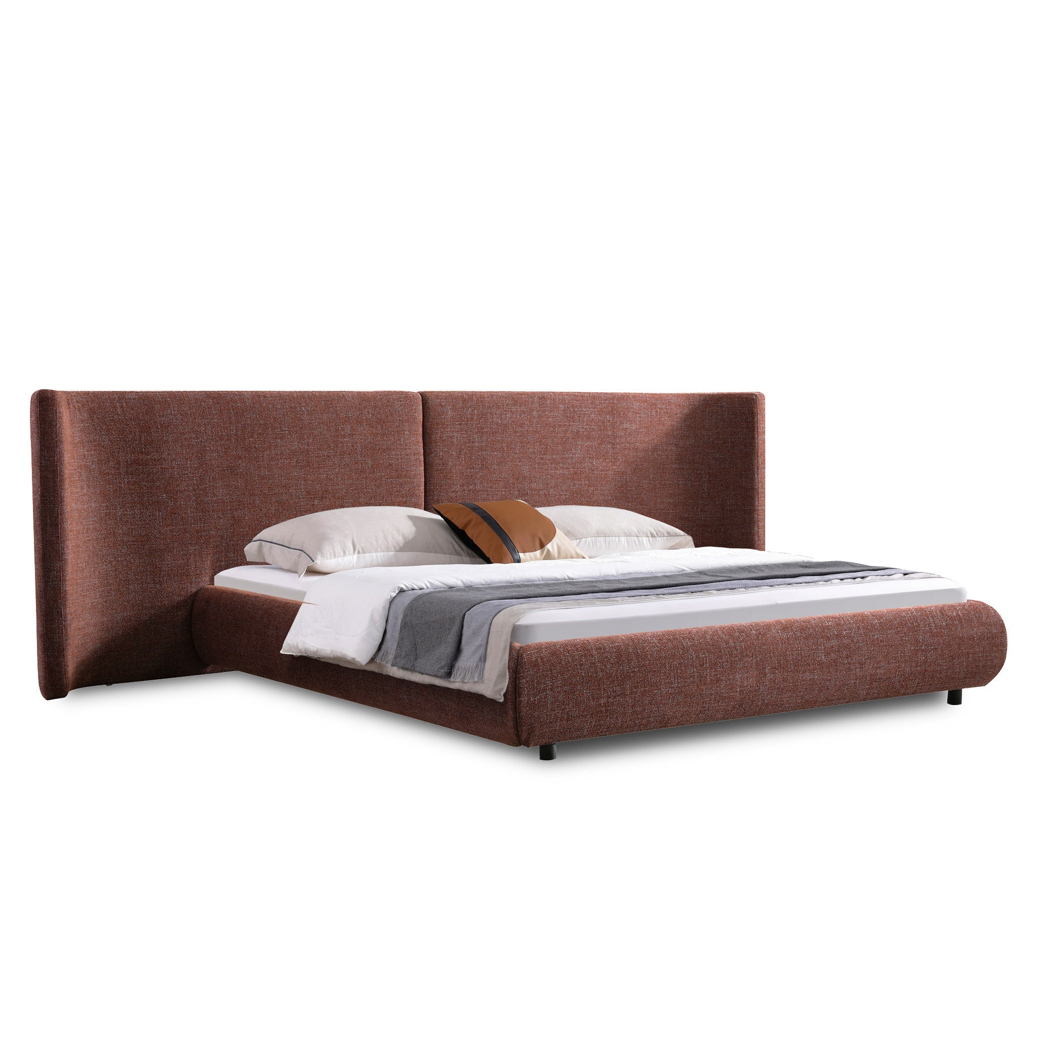 King Bed - Moss Brown
