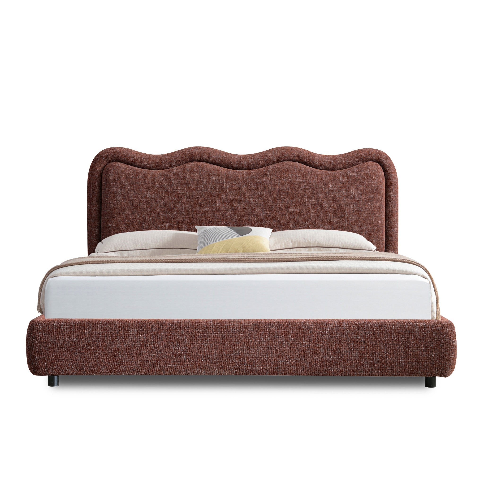 King Bed - Moss Brown