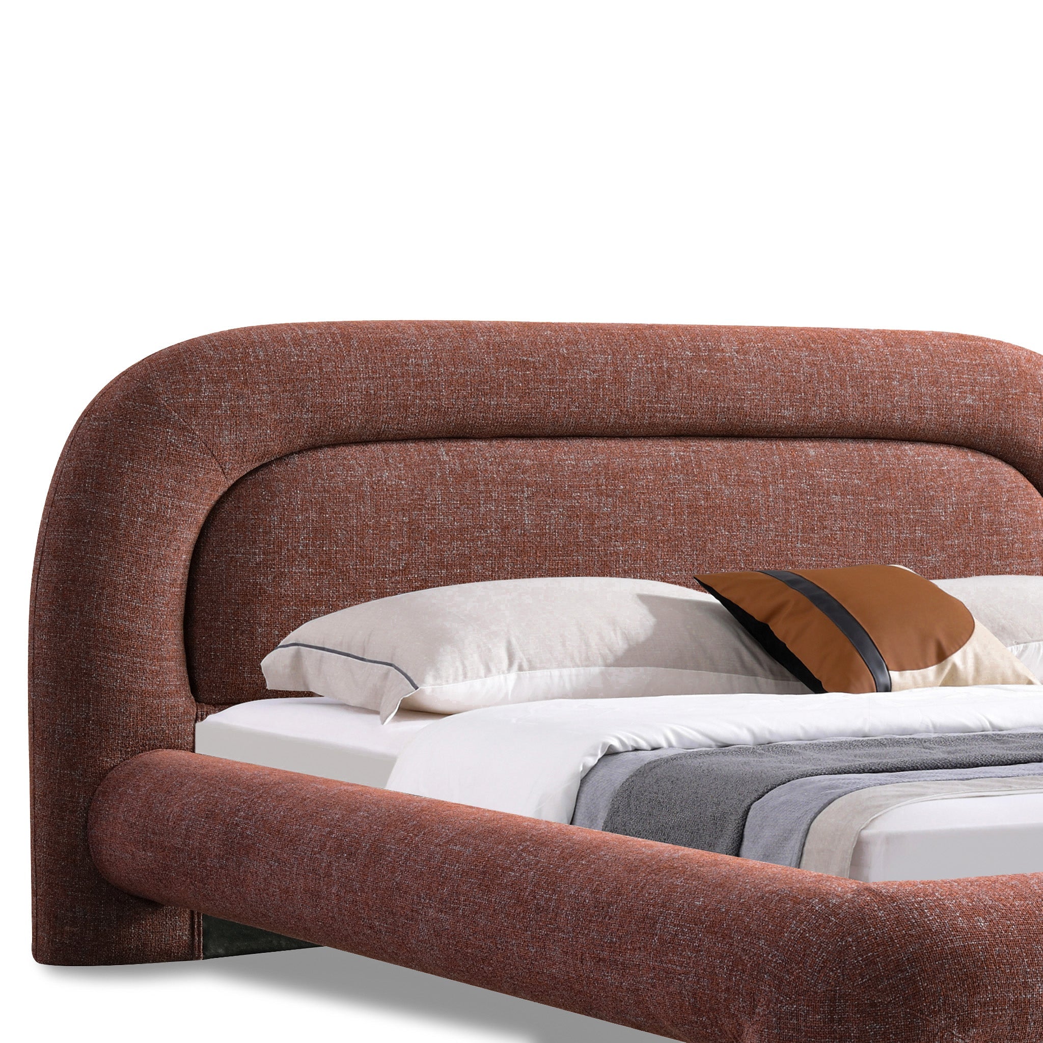 King Bed - Moss Brown