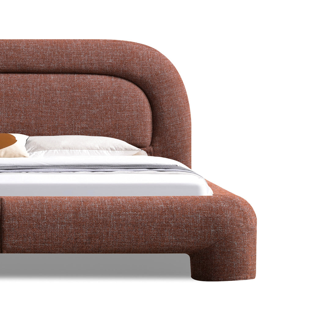 Queen Bed - Moss Brown