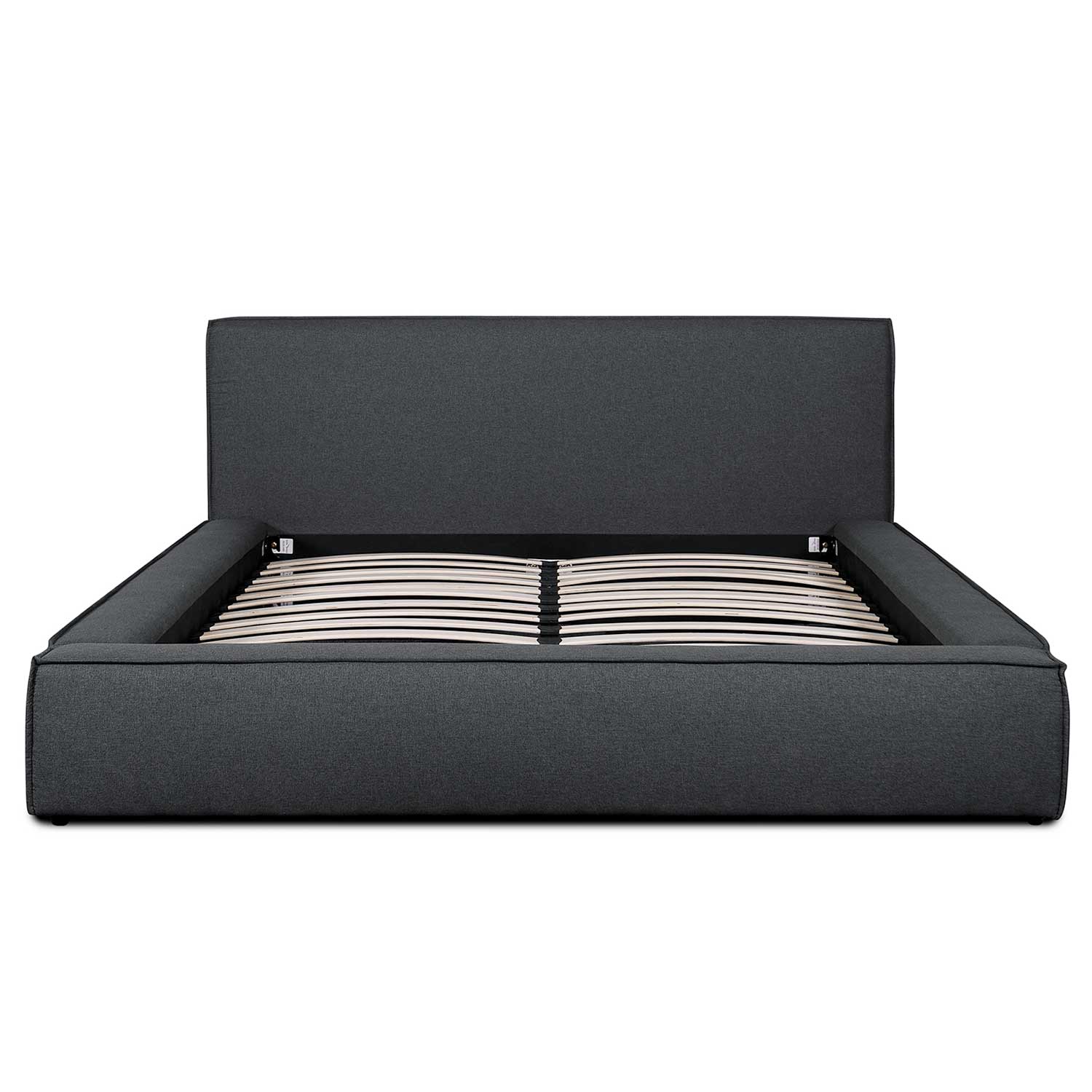 Queen Lazio Bed Frame in Fossil Grey Fabric