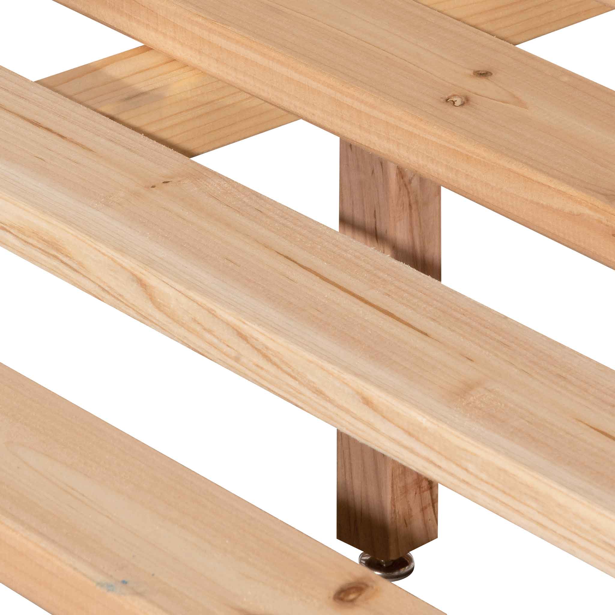 Queen Sized Lazio Bed Frame - Messmate