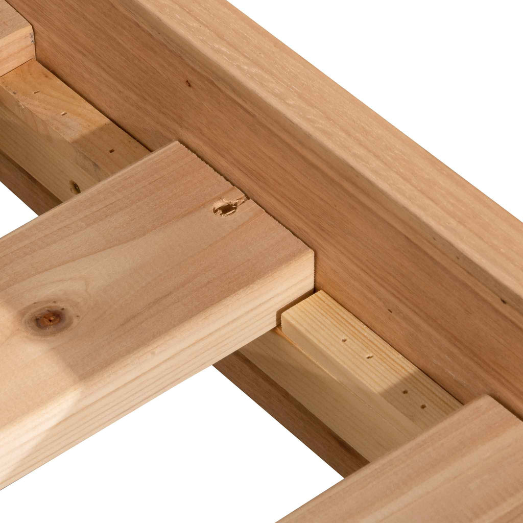 Queen Sized Lazio Bed Frame - Messmate