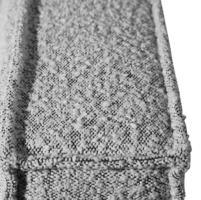 King Sized Lazio Bed Frame - Cloudy Pepper Boucle