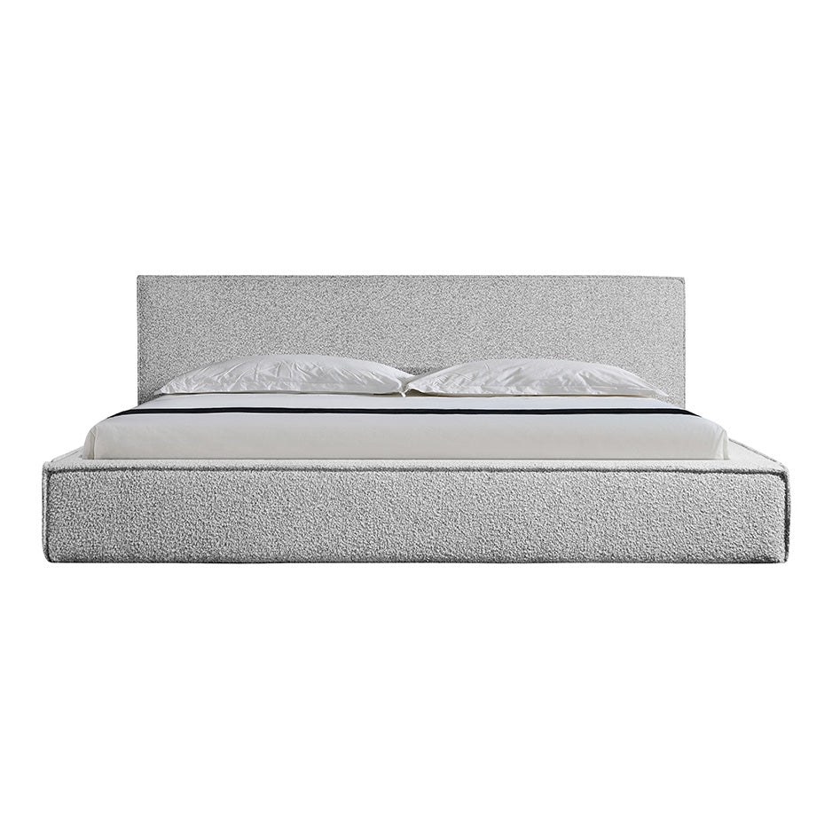 King Sized Lazio Bed Frame - Cloudy Pepper Boucle