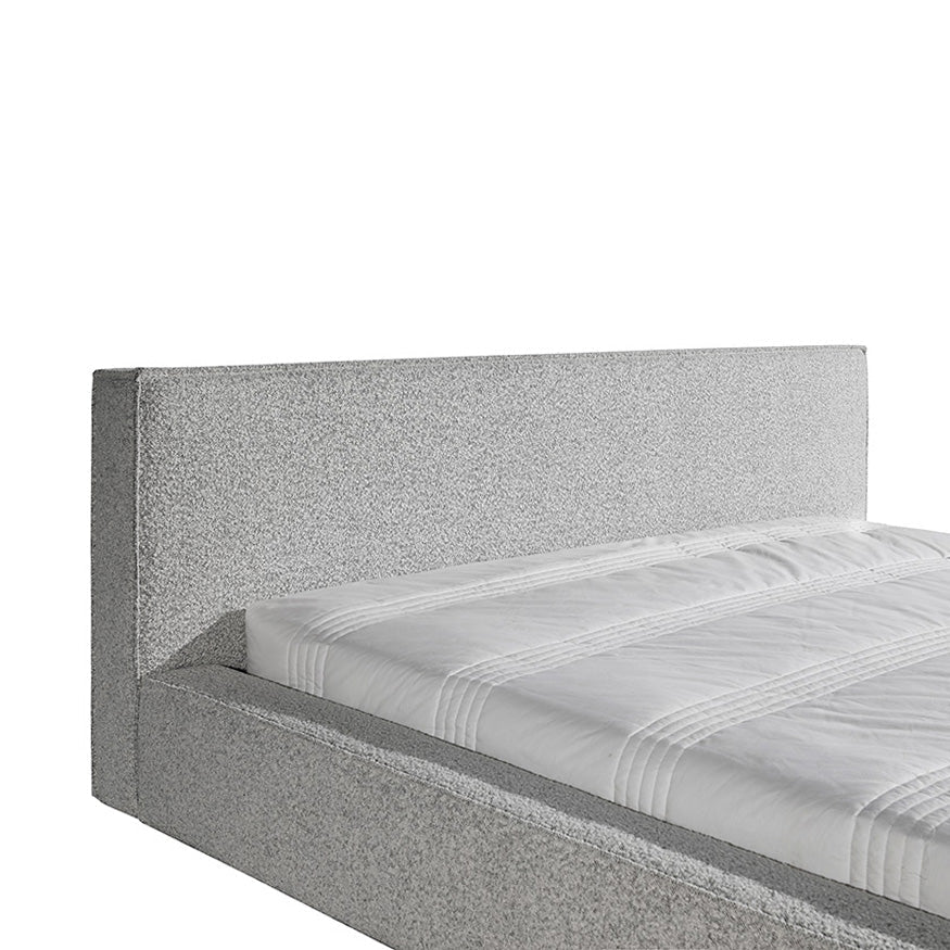 King Sized Lazio Bed Frame - Cloudy Pepper Boucle