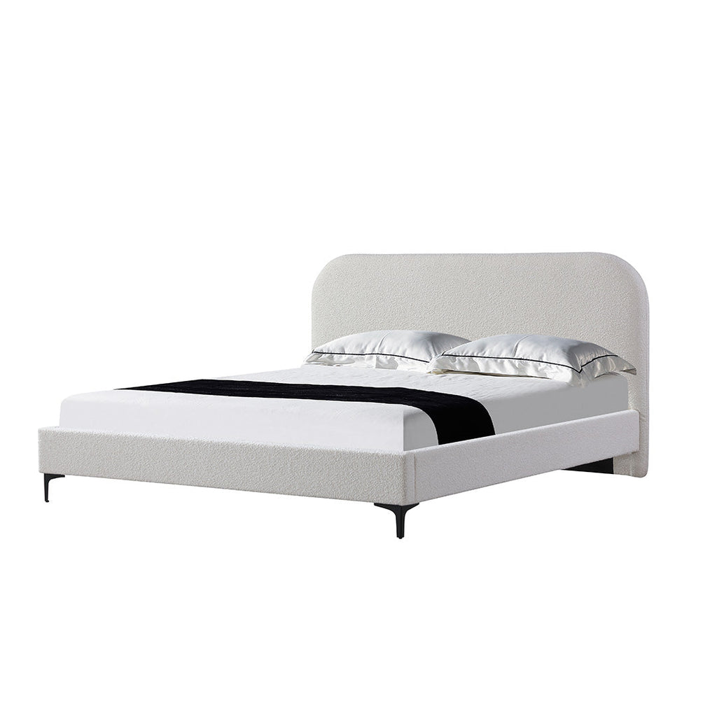 Queen Lazio Bed Frame - Cream White